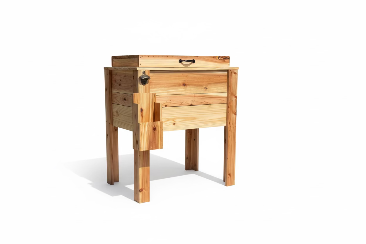 Cedar handmade cooler