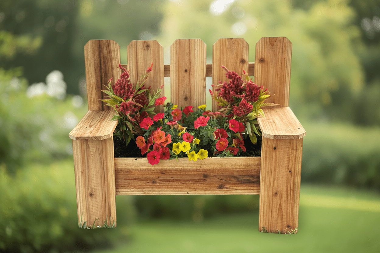 Bench Planter - Creatn Sawdust