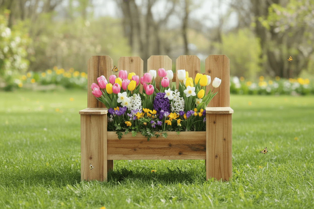 Bench Planter - Creatn Sawdust
