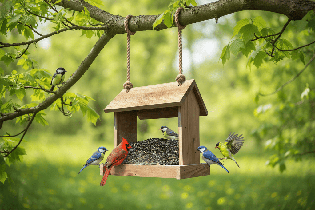 Cedar bird feeder - Creatn Sawdust