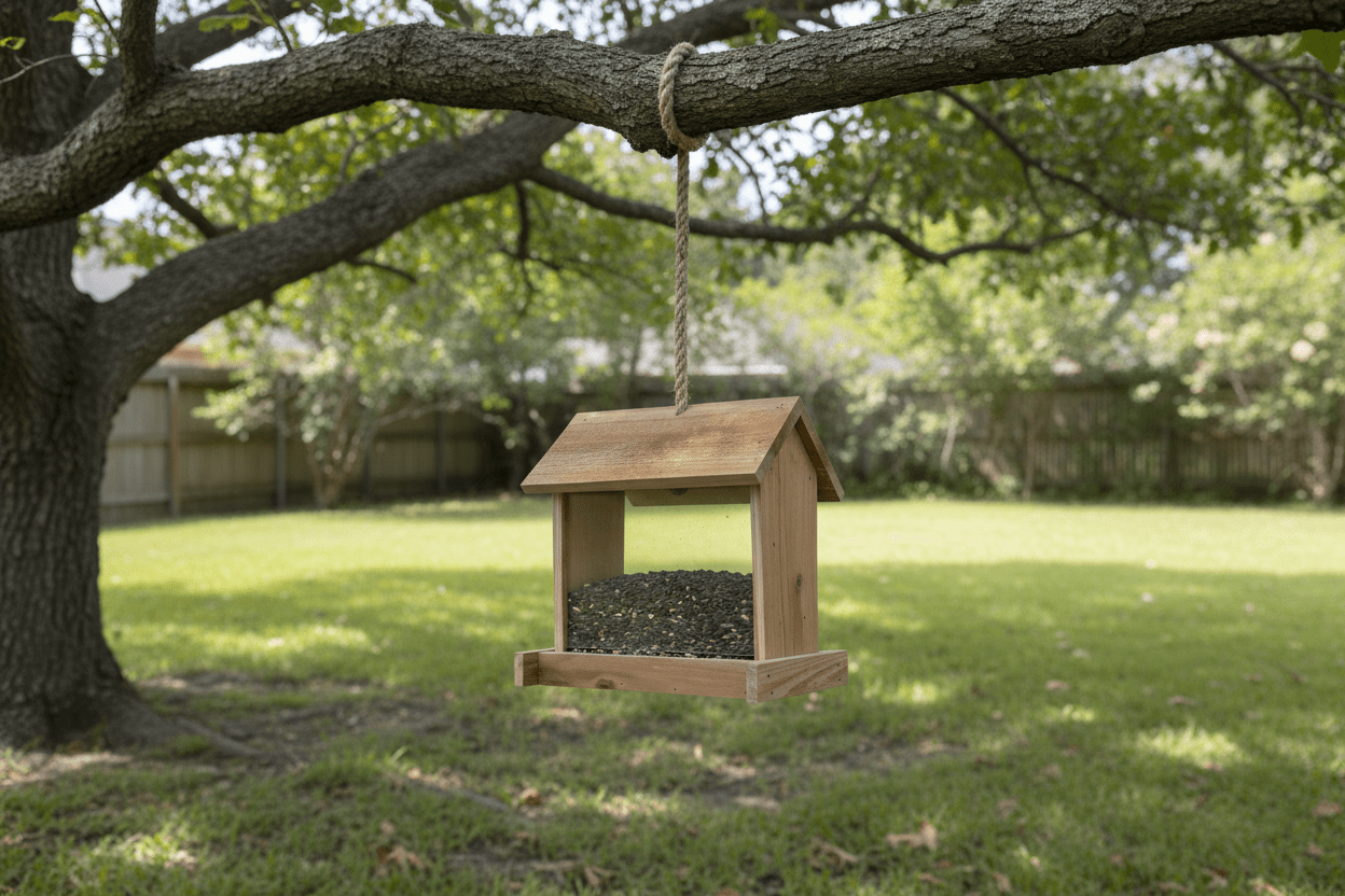 Cedar bird feeder - Creatn Sawdust
