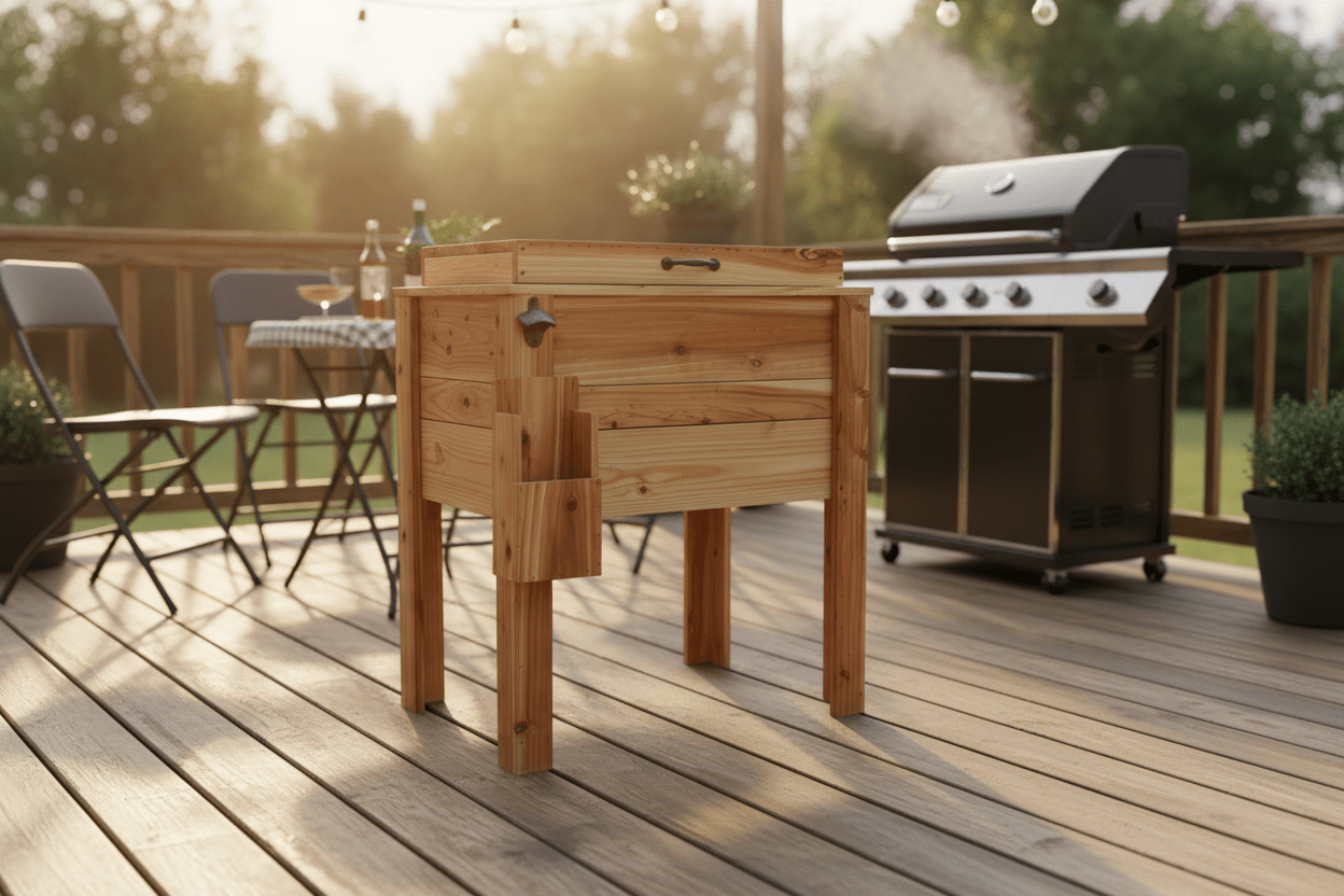 Cedar handmade cooler - Creatn Sawdust