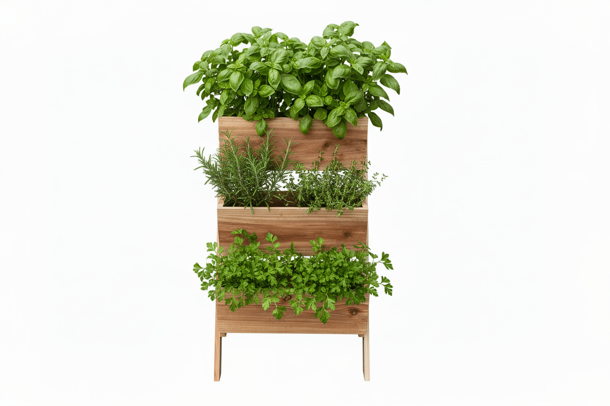 Cedar herb planter - Creatn Sawdust
