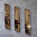 Wooden wall sconce