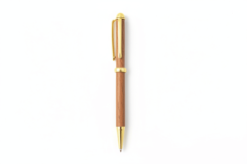 Handcrafted Wooden Ballpoint Pen – Luxury Wood & Gold Executive Writing Pen - Creatn Sawdust