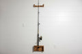 Handmade Wooden Wall - Mounted Fishing Rod Holder – Rustic Torched Finish - Creatn Sawdust