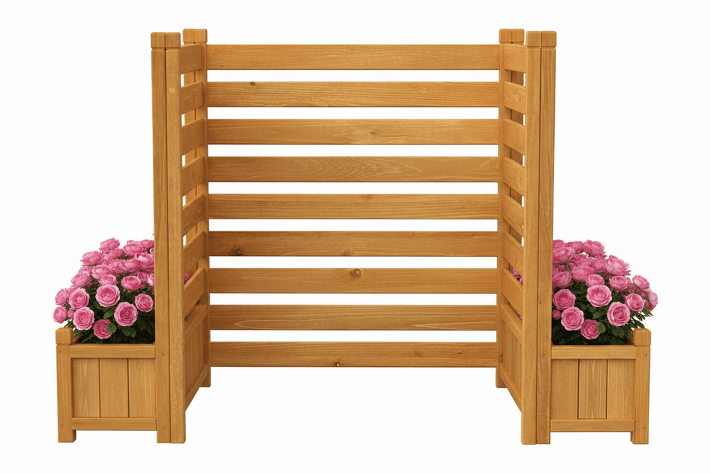 HVAC privacy screen - Creatn Sawdust