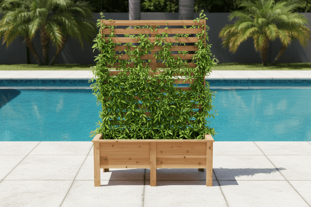 Privacy cedar planter - Creatn Sawdust