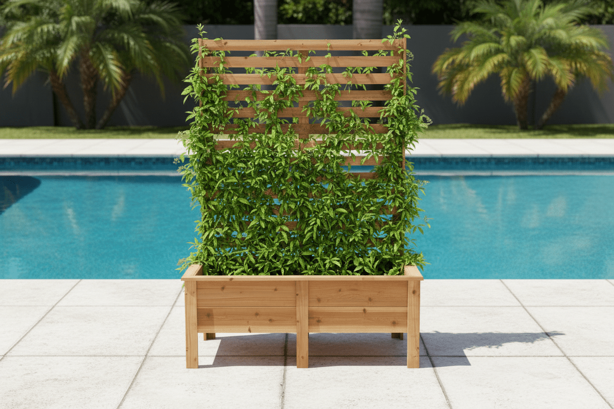 Privacy cedar planter - Creatn Sawdust