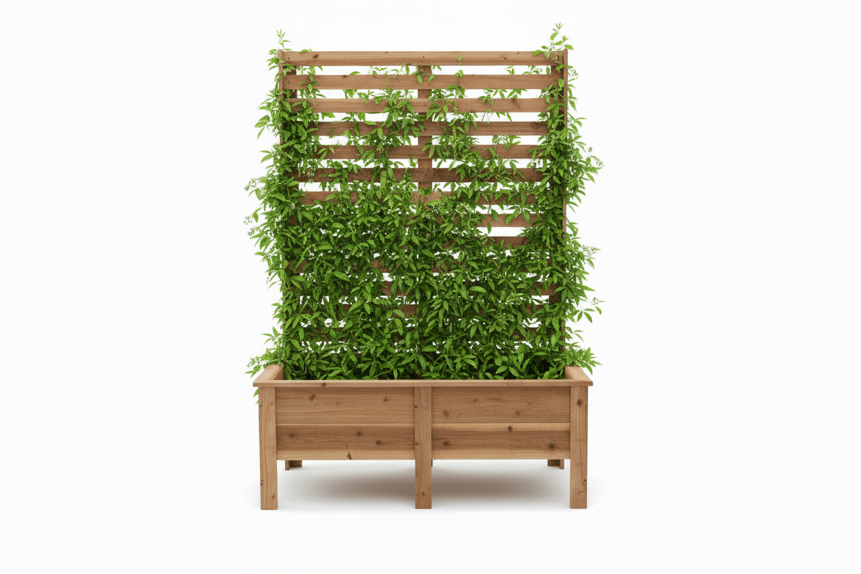 Privacy cedar planter - Creatn Sawdust