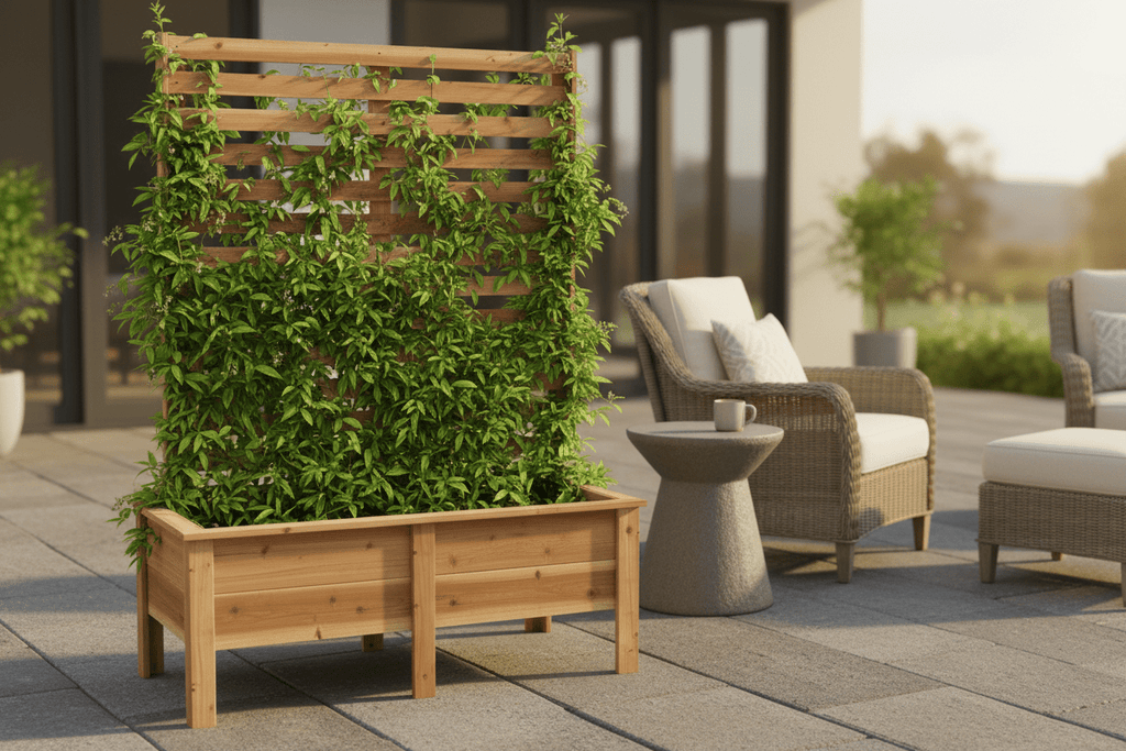 Privacy cedar planter - Creatn Sawdust