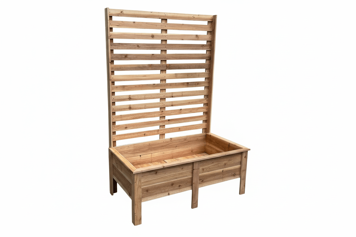Privacy cedar planter - Creatn Sawdust