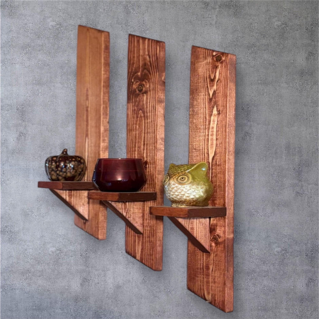 Wooden wall sconce - Creatn Sawdust