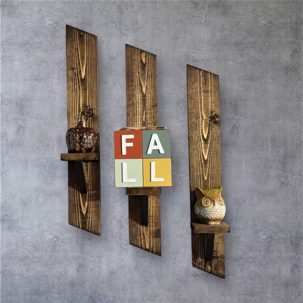 Wooden wall sconce - Creatn Sawdust