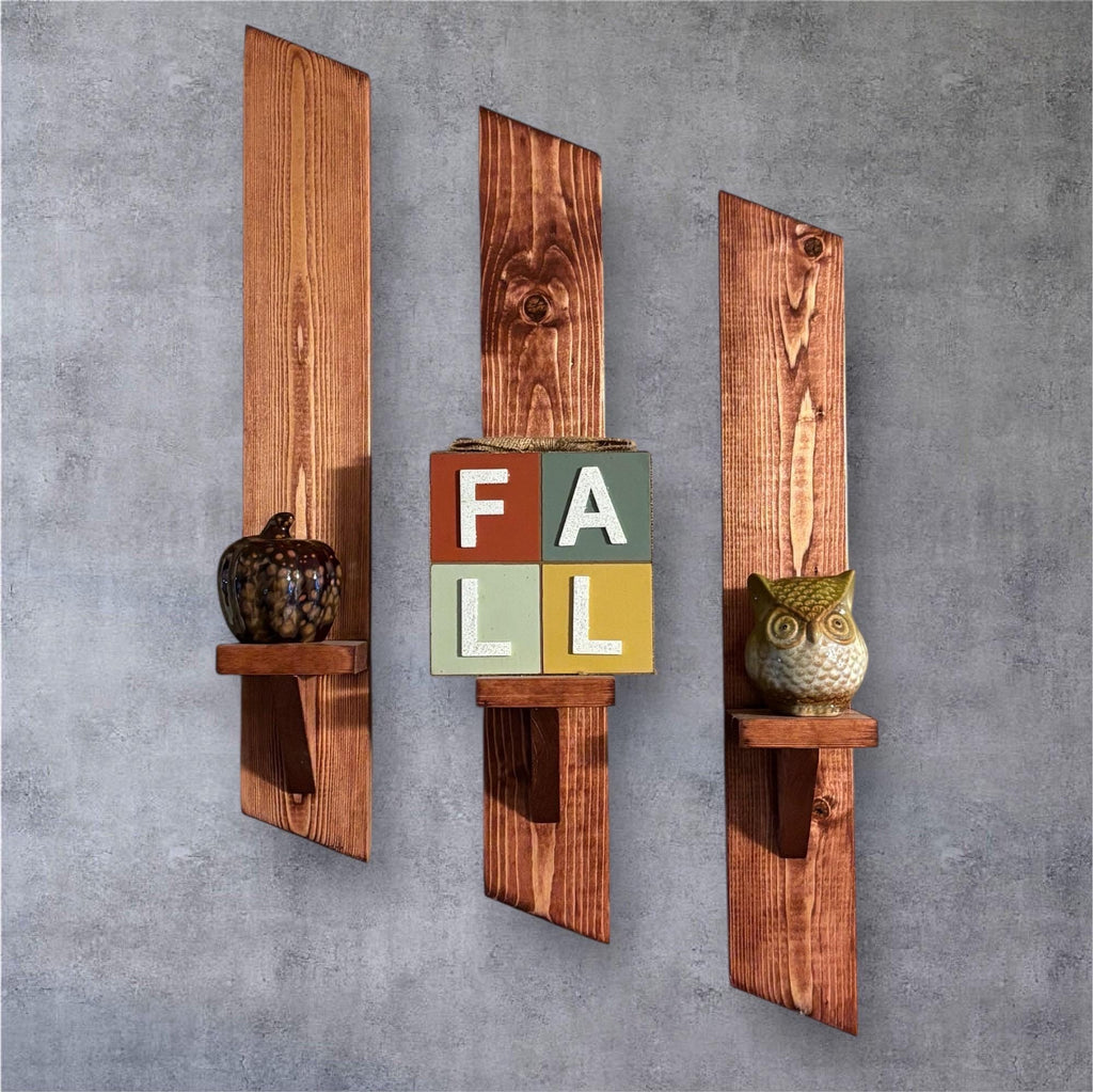 Wooden wall sconce - Creatn Sawdust